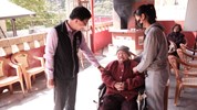 白冷104歲人瑞特地來向巾山王爺公致謝
