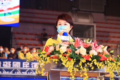 市長盧秀燕今日出席表示，感謝給台中機會，市府接獲任務後全力以赴，這次籌備工作因疫情，尤其需要花費心力，為的就是要讓全國身心障礙運動員，有一個盡情揮灑表現、勇奪佳績的舞台。