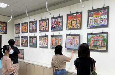 東勢地所展在地學童畫作　勾勒山城人文風情